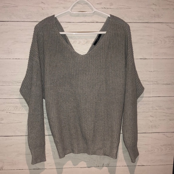 Twist Back Knit Sweater - Picture 1 of 2